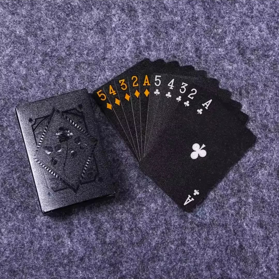 βπ Elevate Your Game Nights with Premium Matte Black Playing Cards! π