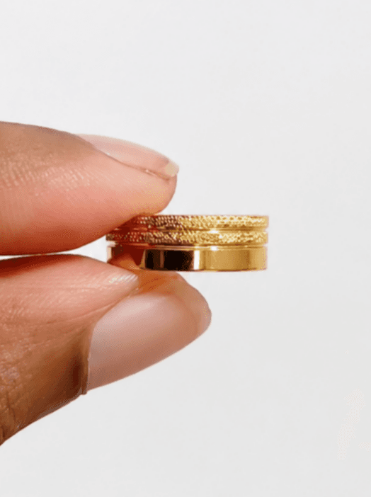 Gold-Plated Silver Engagement Ring