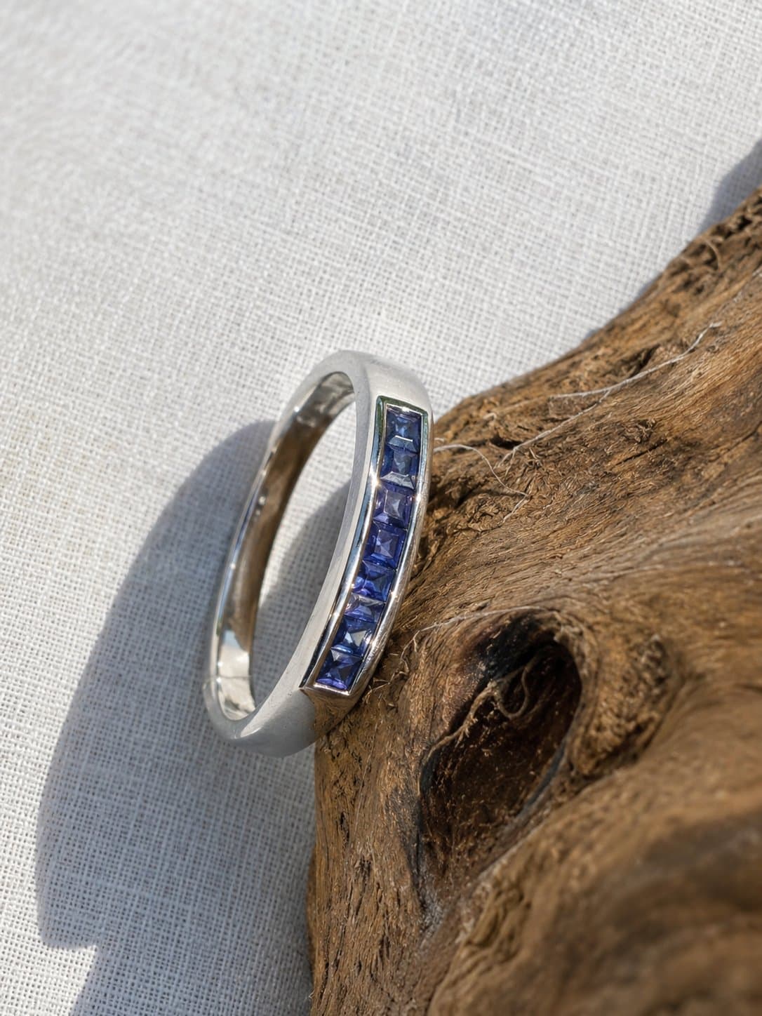 Blue Sapphire Silver Ring